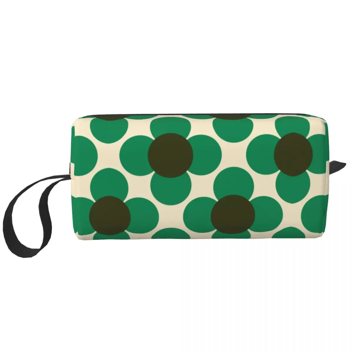 Custom Print Flower Emerald Orla Kiely Travel Toiletry Bag Women Makeup Cosmetic Organizer Beauty Storage Bags Dopp Kit Case Box