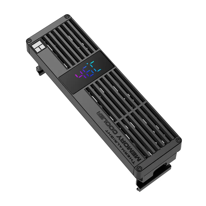 Thermalright MC-3 Digital Display Version Memory Stick Air Cooling Heat Sink Silent PWM Temperature Control Triple-fan B4010*3