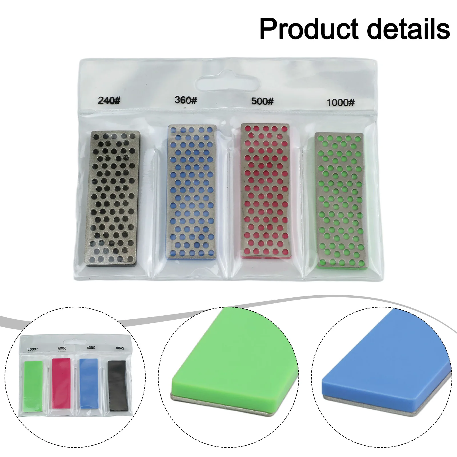 

Ski Maintenance 70x25x4.4mm File Kit Edge Beveling Metal Material Mirror Polish Multiple Grits File Edge Polishing Tool