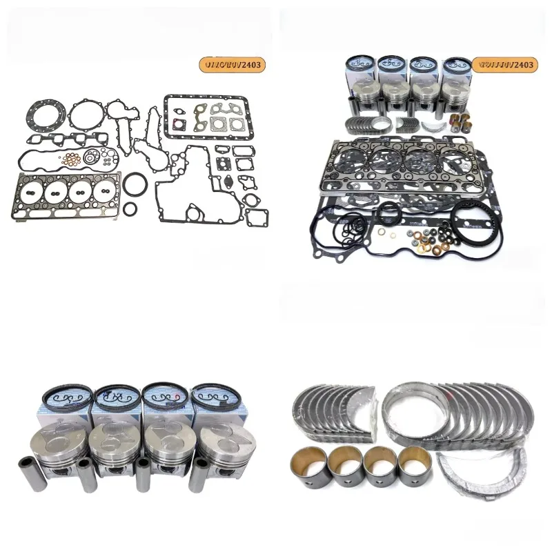 Excavator Accessories Overhaul Rebuild Kit Piston for  V2403 V2403-M-T Engine Spare Parts Construction Machinery