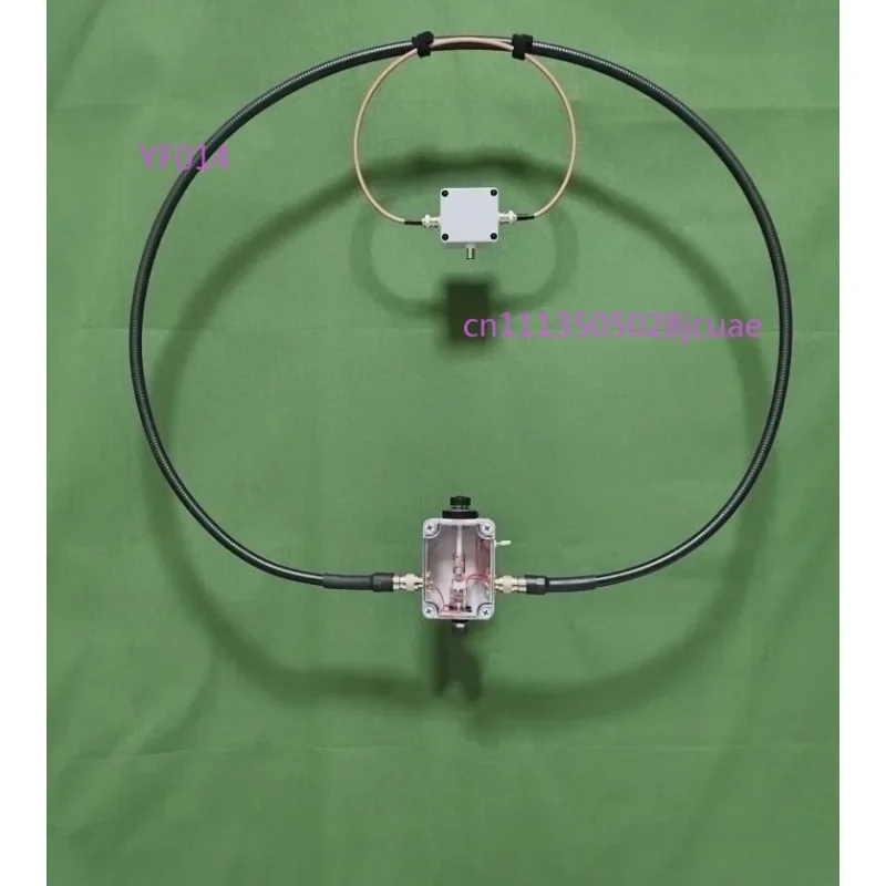 20W QRP Shortwave Radio Small Loop Antenna Transparent Model 3.5-22MHz Bandwidth for Effective Wireless Communication
