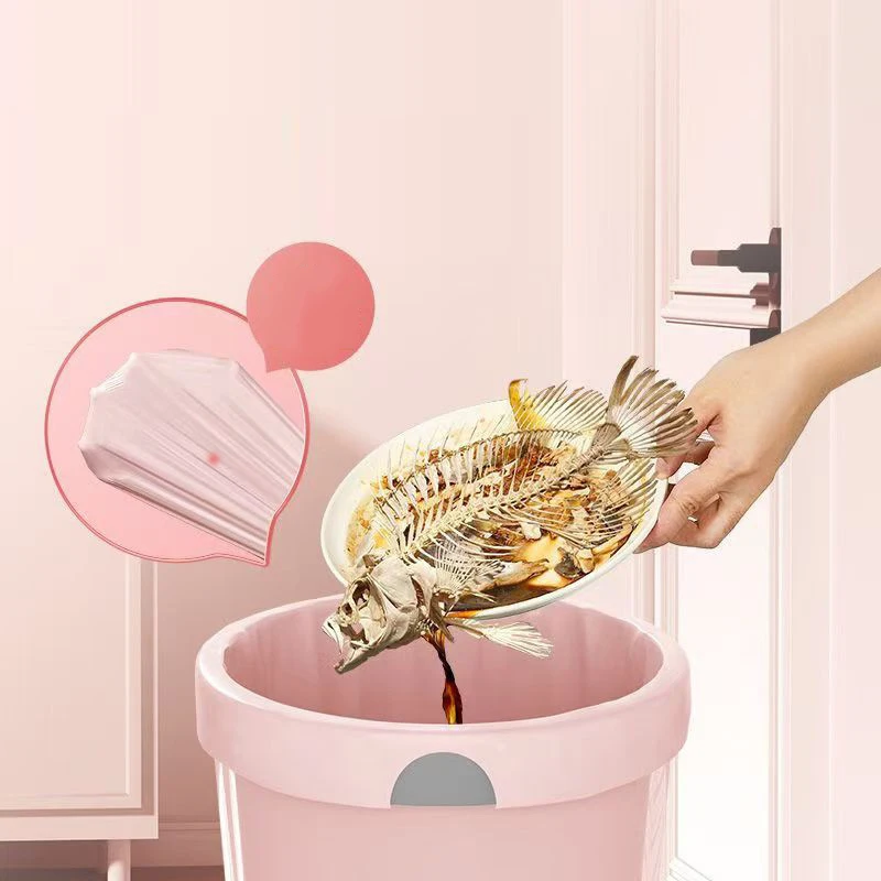 Drawstring Small Trash Bags 4 Gallon Thicken Drawstring Small Garbage Bags for Kitchen Bathroom Bedroom Home Office Trash