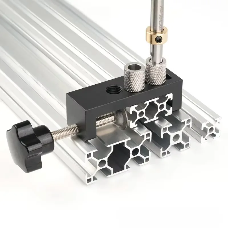 

20/30/40 Series Aluminum Profile Drilling Jig For Universal DIY Tool For Accurate Hole Punching And Countersinking Guide Tools