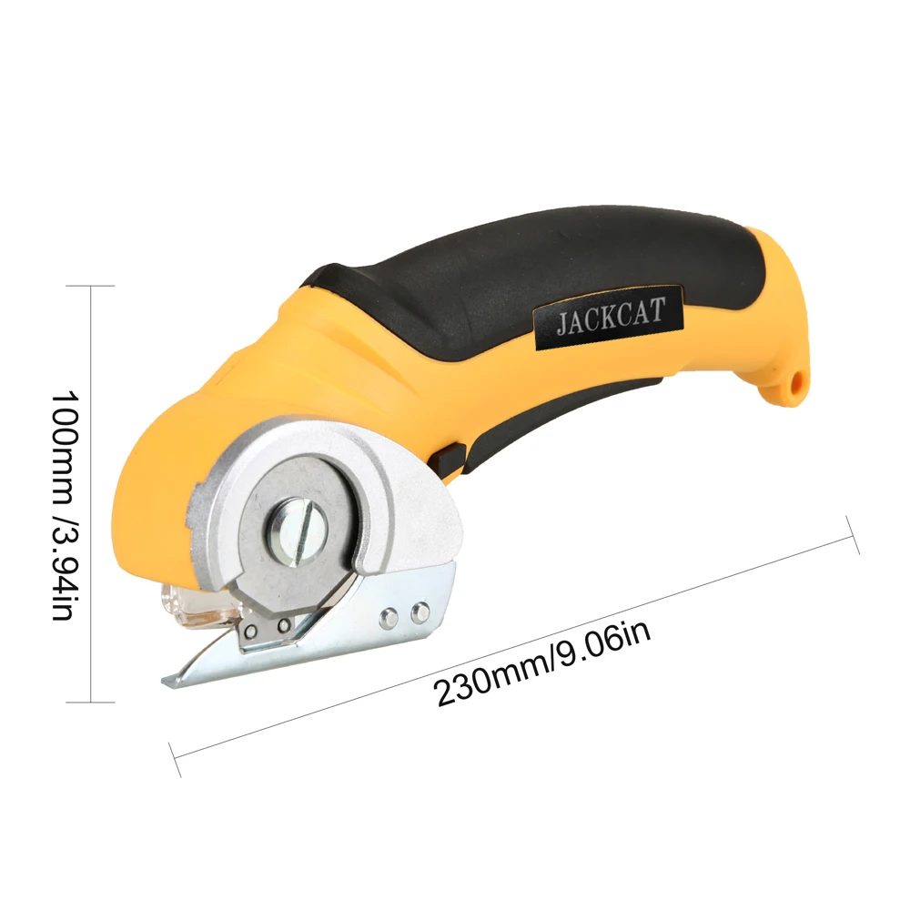 Tijera eléctrica para cortar tela, cortadora rotativa de 6mm, espesor de corte de tela, cartón, cuero y plástico