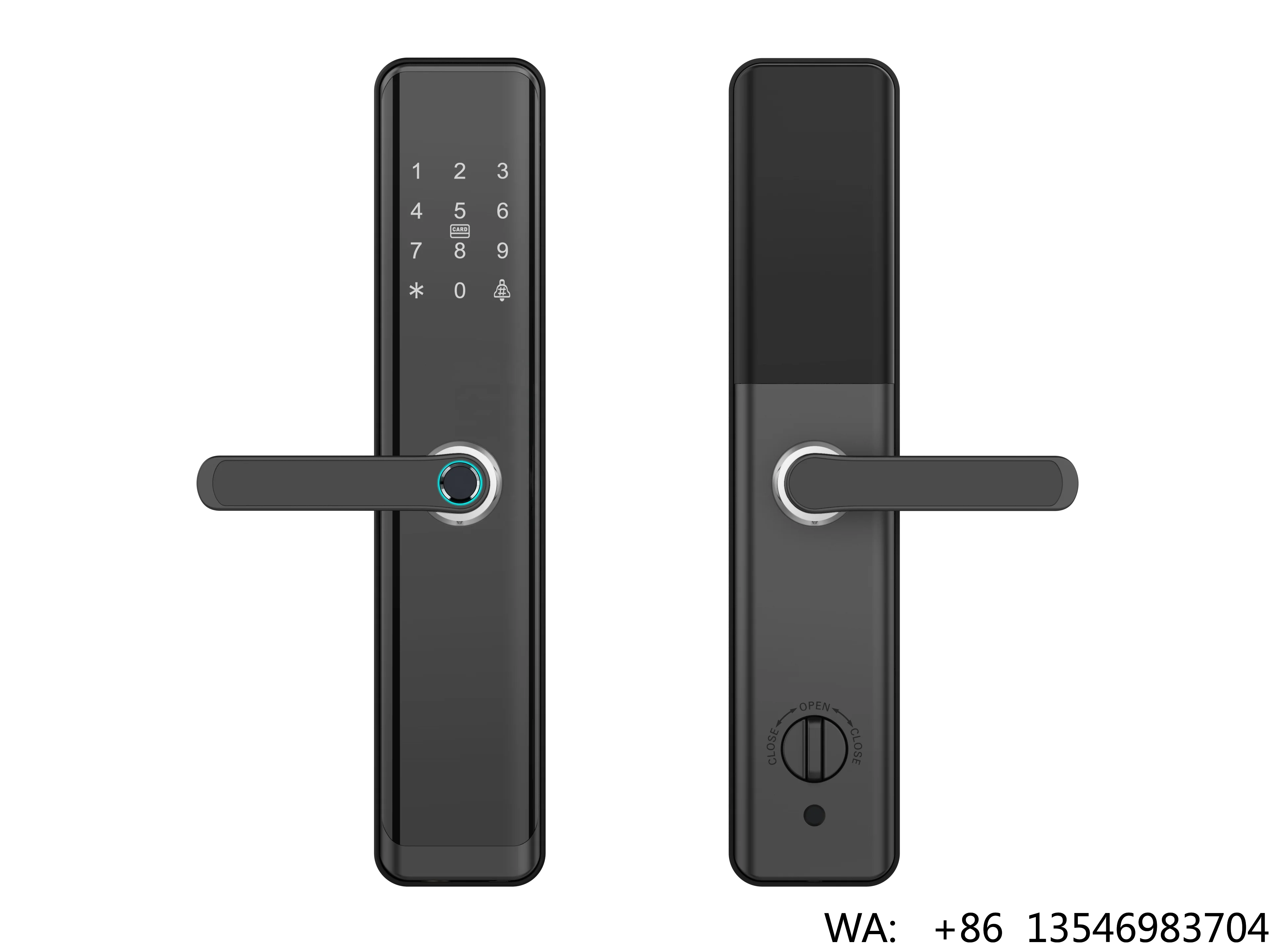 WiFi TTlockアプリ対応 生体認証指紋ドアハンドル - Digital Door Lock Fingerprint Handle のレビューと価格