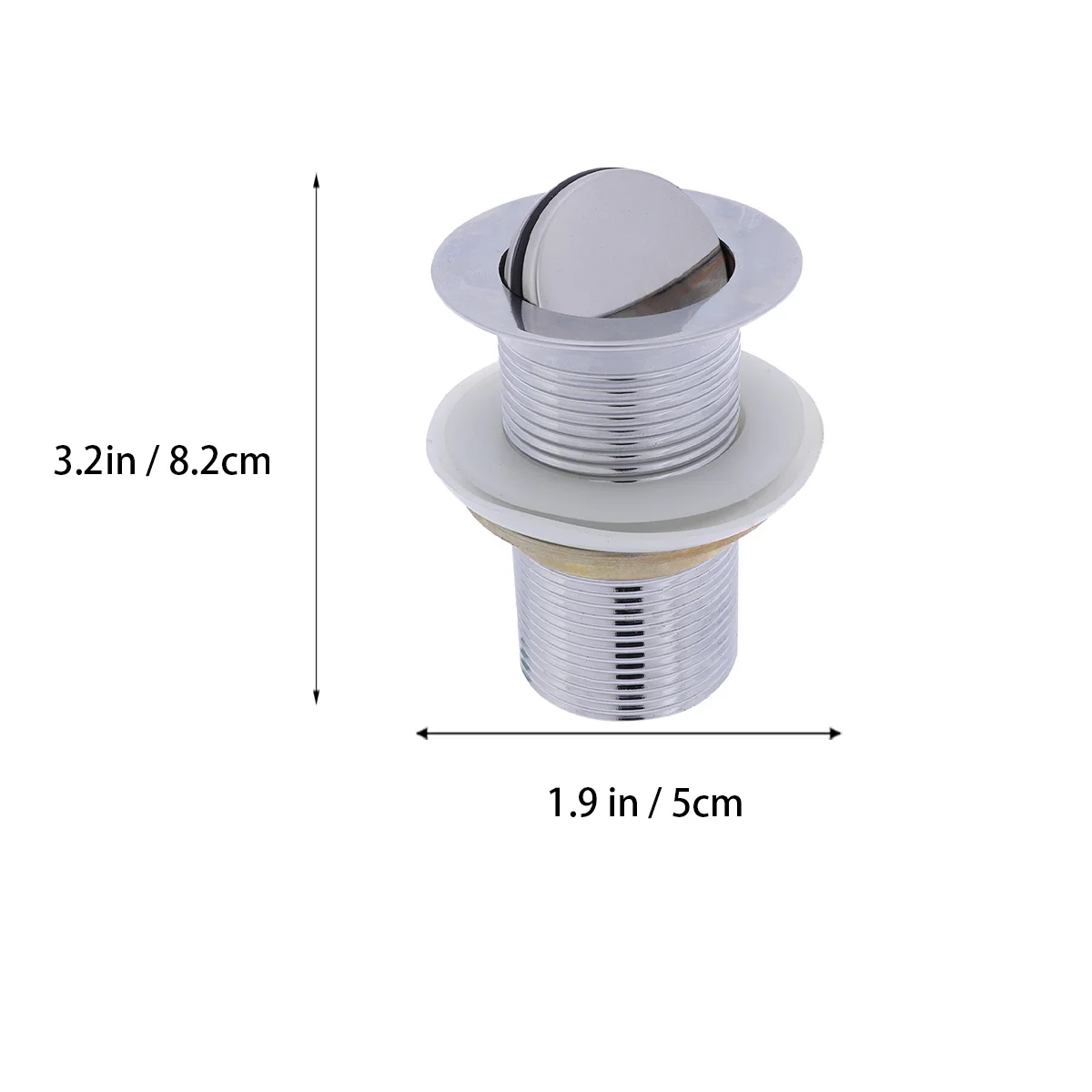 

Flap Downpipe Drainer For Basin Sink Waste Plug Zinc Alloy Sealed Flat Cover Kitchen Bathroom Laundry Drain Tool Filter