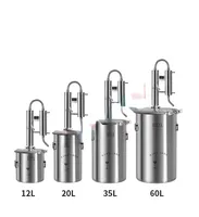 Stainless Steel Still Alcohol Distiller 20L Moonshine Wine Boiler Home Water Wine Brandy Essential Oil Brewing Kit