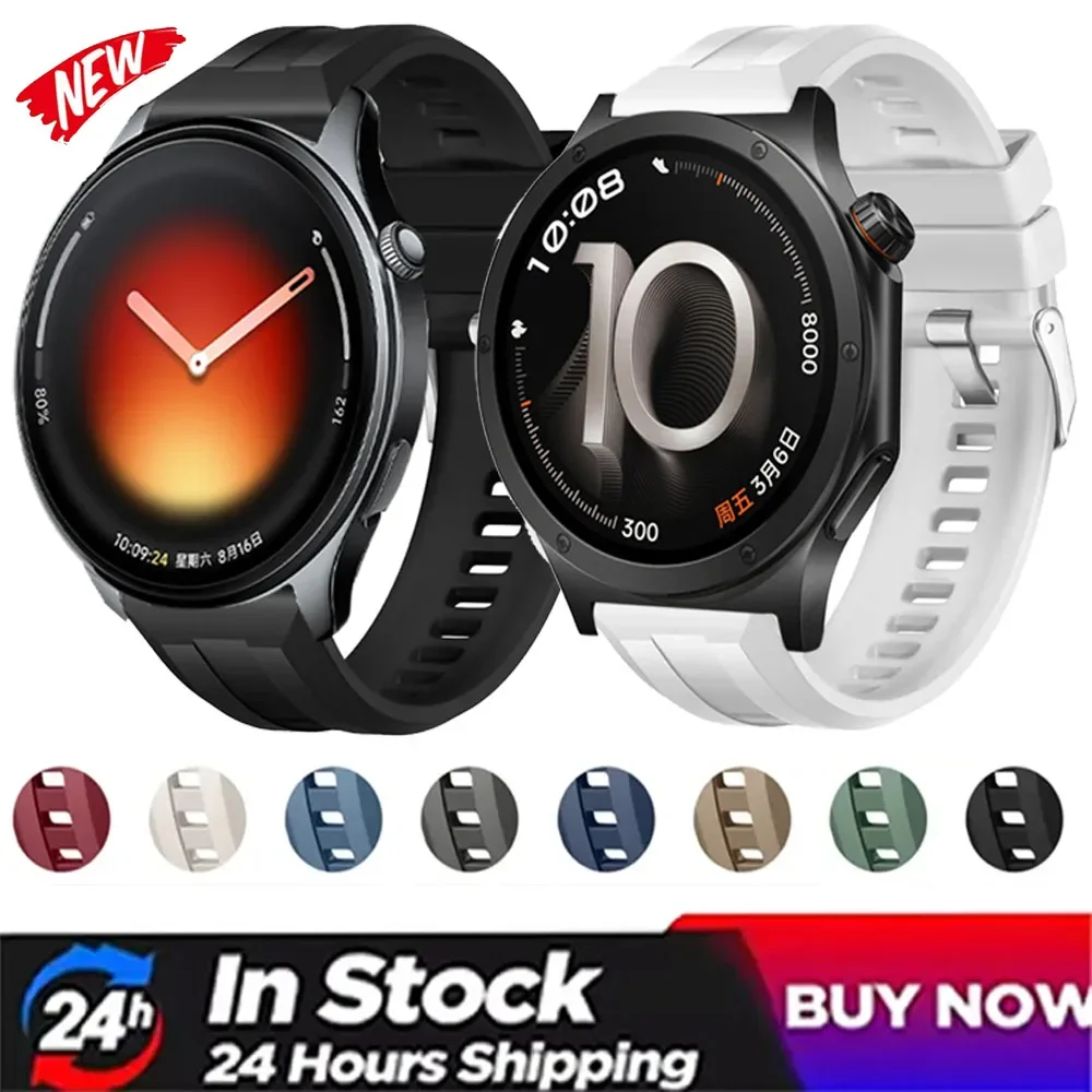 22mm Silicone Strap For Xiaomi Watch 5 S5-4-3-2 Sport  Breathable Comfortable Watchband For OPPO Watch X3-2/Redmi watch 5 Active