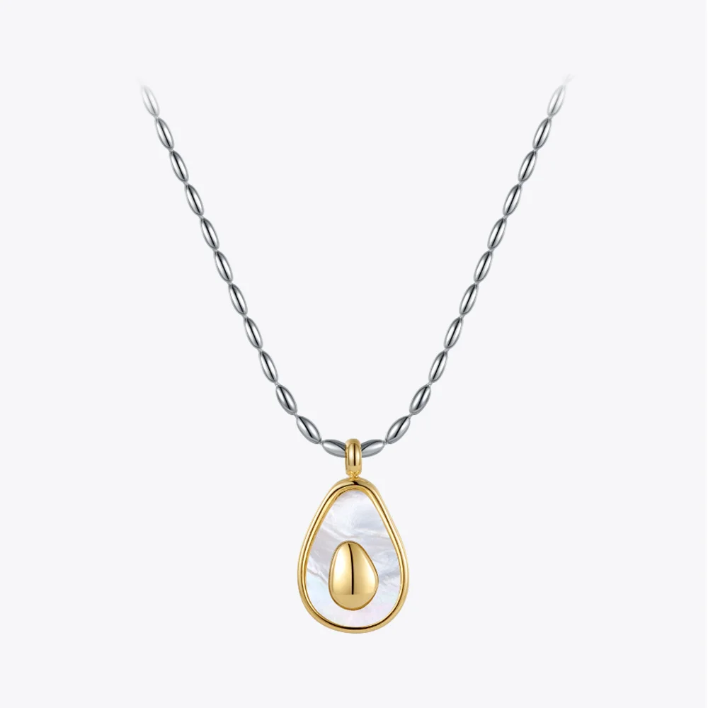 ENFASHION Avocado Chain Necklace For Women Cute Fruit Necklaces 2021 Stainless Steel Fashion Jewelry Party Collier Femme P213237