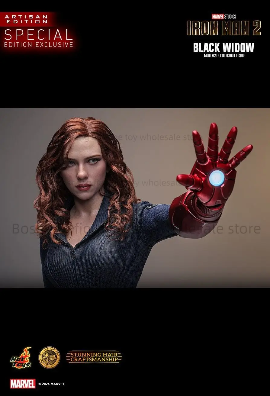 Original Hot Toys HT MMS757AE MMS757AEB Iron Man 2 Black Widow Artisan Edition 1/6th In Stock Anime Action Collection Figure Toy