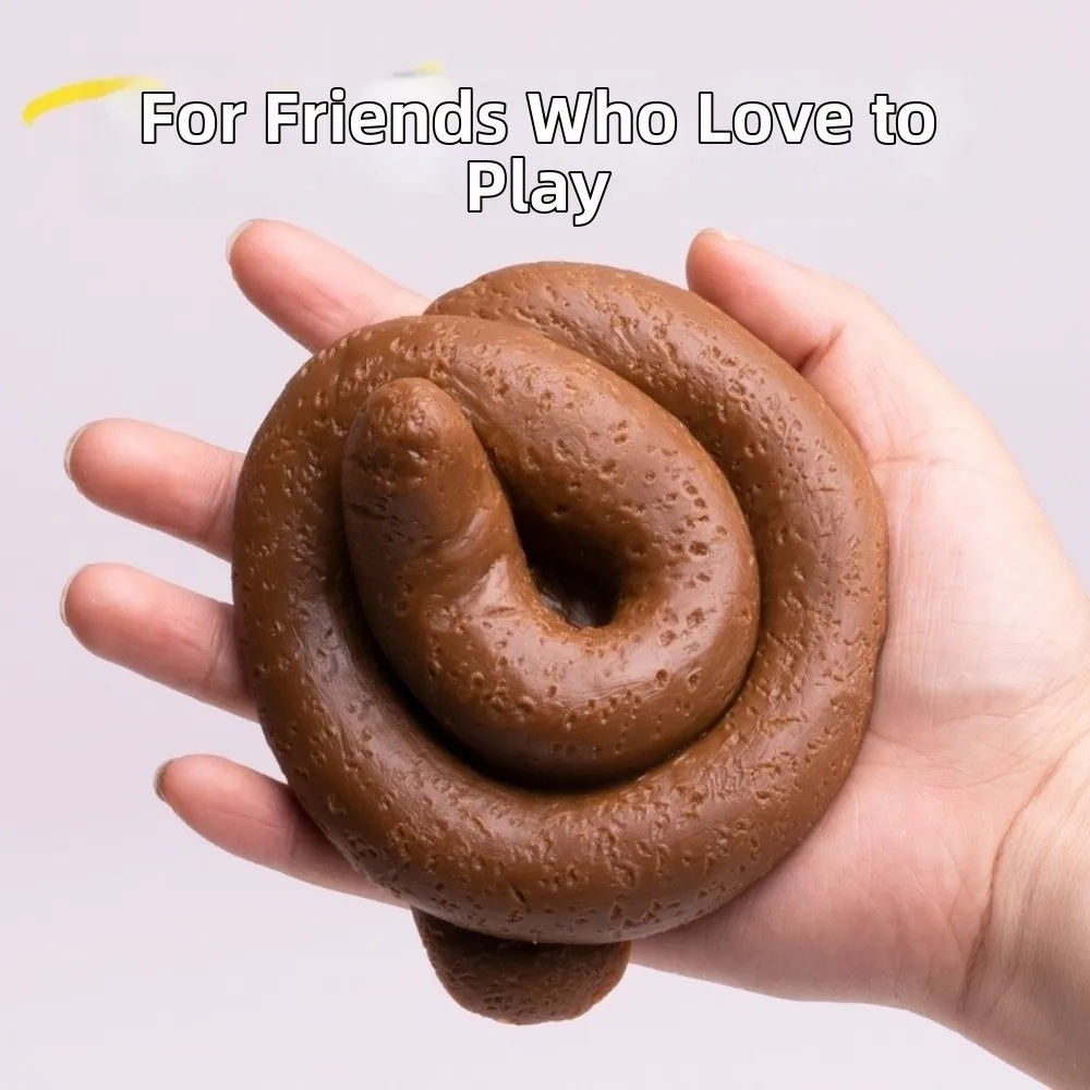 Creative Fake Poop Squeeze Anxiety Relief Kneading TPR Fidget Soft Comfortable Prank for Adults