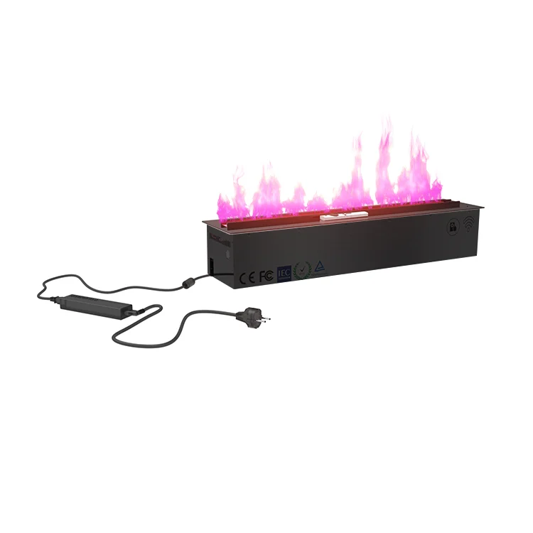 Inteligente Elétrica 3D Água Vapor Lareira, Pé Livre, Estilo Decorativo, LED Flame, Indoor Queima