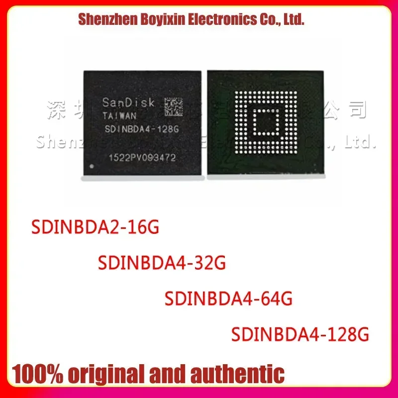 

SDINBDA4-32G 64G 128G EMMC5.1 BGA153ball Ceramic shell