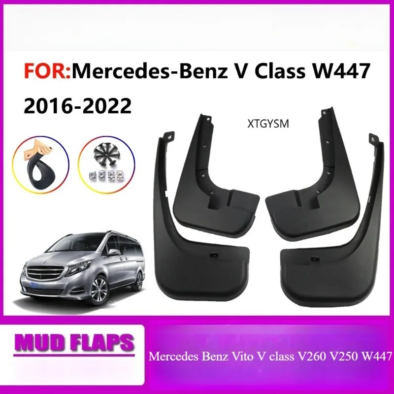 

2016-2021 FOR Mercedes Benz Vito V class V260 V250 W447 Mudguard Fender Mud Flaps Guards Splash Mudflaps Car Accessories 4pcs