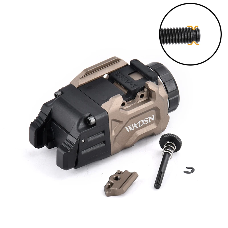 Latarka taktyczna WADSN Metal PX1, mocowana na szynę Picatinny 20mm, do Glock 17 G18 G19, lampa Scout, akcesoria do Airsoftu TTI