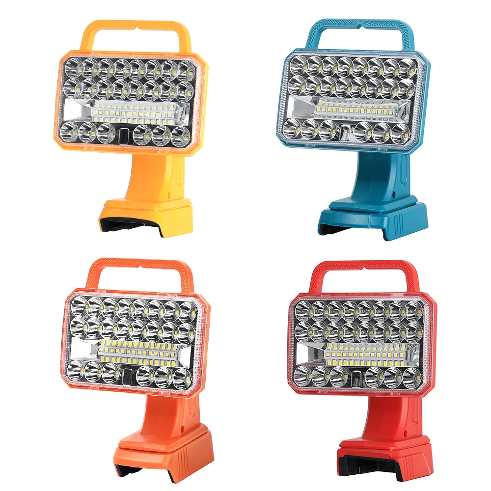 

1PC Cordless LED Work Light for DeWalt Battery, 2000LM Portable Handheld Flashlights Tool with USB Port for Camping, Outdoor Use