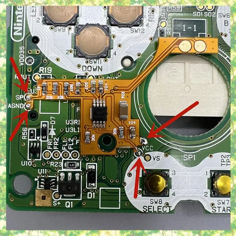 Smart-1Pcs 저전력 볼륨 증가 사운드 GAMEBOY ADVANCE SP/GBASP 사운드 앰프 Easy Ins 용 디지털 전력 증폭기 모듈