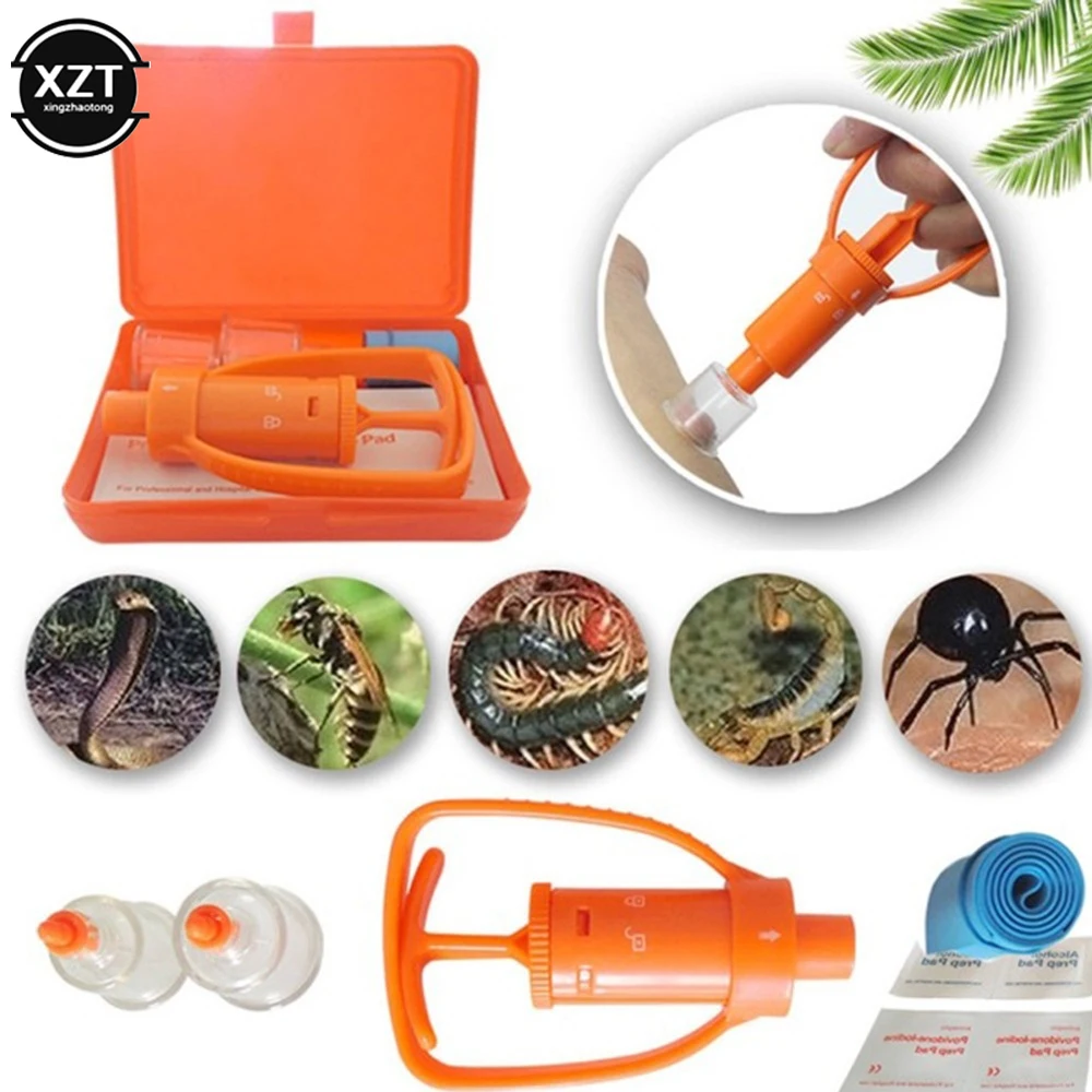 Outdoor Venom Extractor Emergency Rescue Tool Vacuum Suction Camping Hiking Wild Adventure Poisonous Snake Insect Bite Rescate