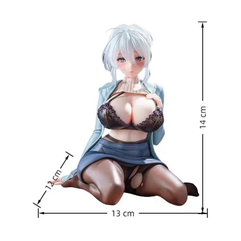 ฟิกเกอร์อนิเมะสาวสวย 14 ซม. ตัวละครสาวน้อยหิมะในฤดูหนาว  ฟิกเกอร์สาวขี้อาย  โมเดลฟิกเกอร์ PVC ของเล่นตั้งโชว์บนโต๊ะ