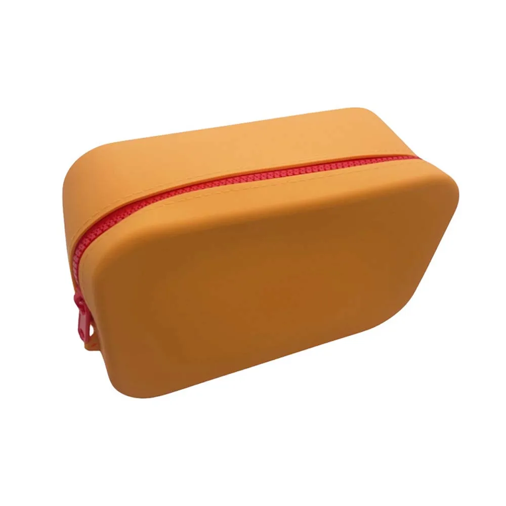 ID Credit Card Holder Silicone Storage Bag Zipper Pouch Lipstick Bags Silicone Coin Purse Square Travel Organizer