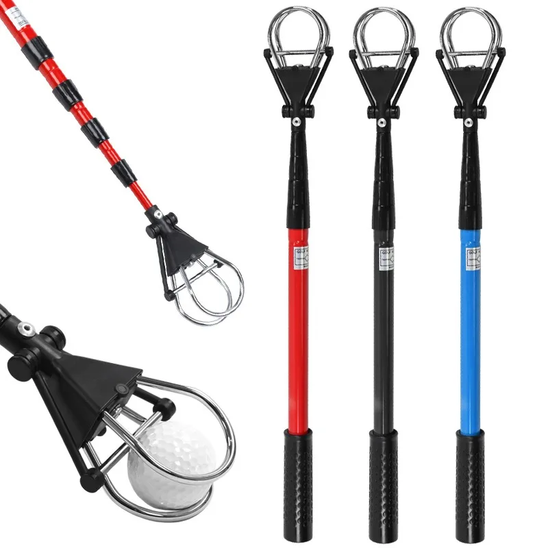 Golf Ball Retriever Telescopic 5-Section Short Pole Pickup Tool