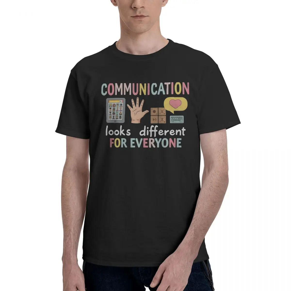 Communication Diversity Art Print Sports Tshirt Vintage Travel Title Top Quality USA Size