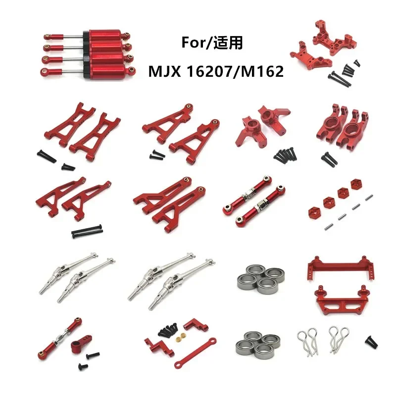 Kit de modification de mise à niveau en métal pour MJX 16207 M162, pièces de voiture RC, tasse de direction, entretoise de coque, amortisseur, suspension, prompt ket