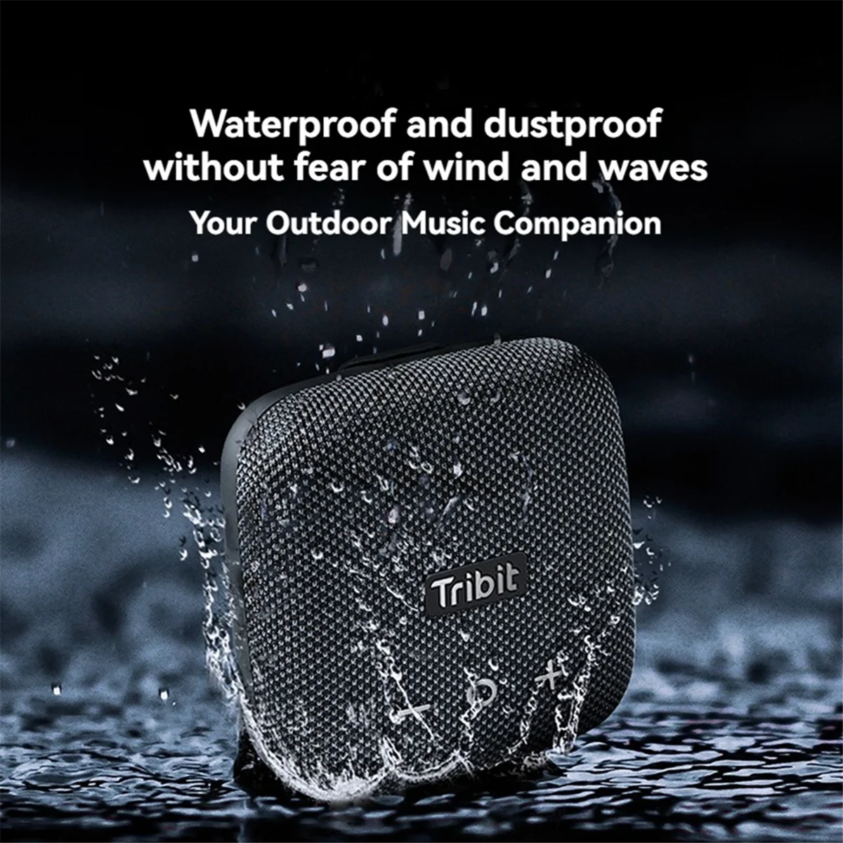 New TRIBIT StormBox Micro-Type 2 Portable Bluetooth Speaker 90dB Loud Sound Deep Bass Camp Small Speaker