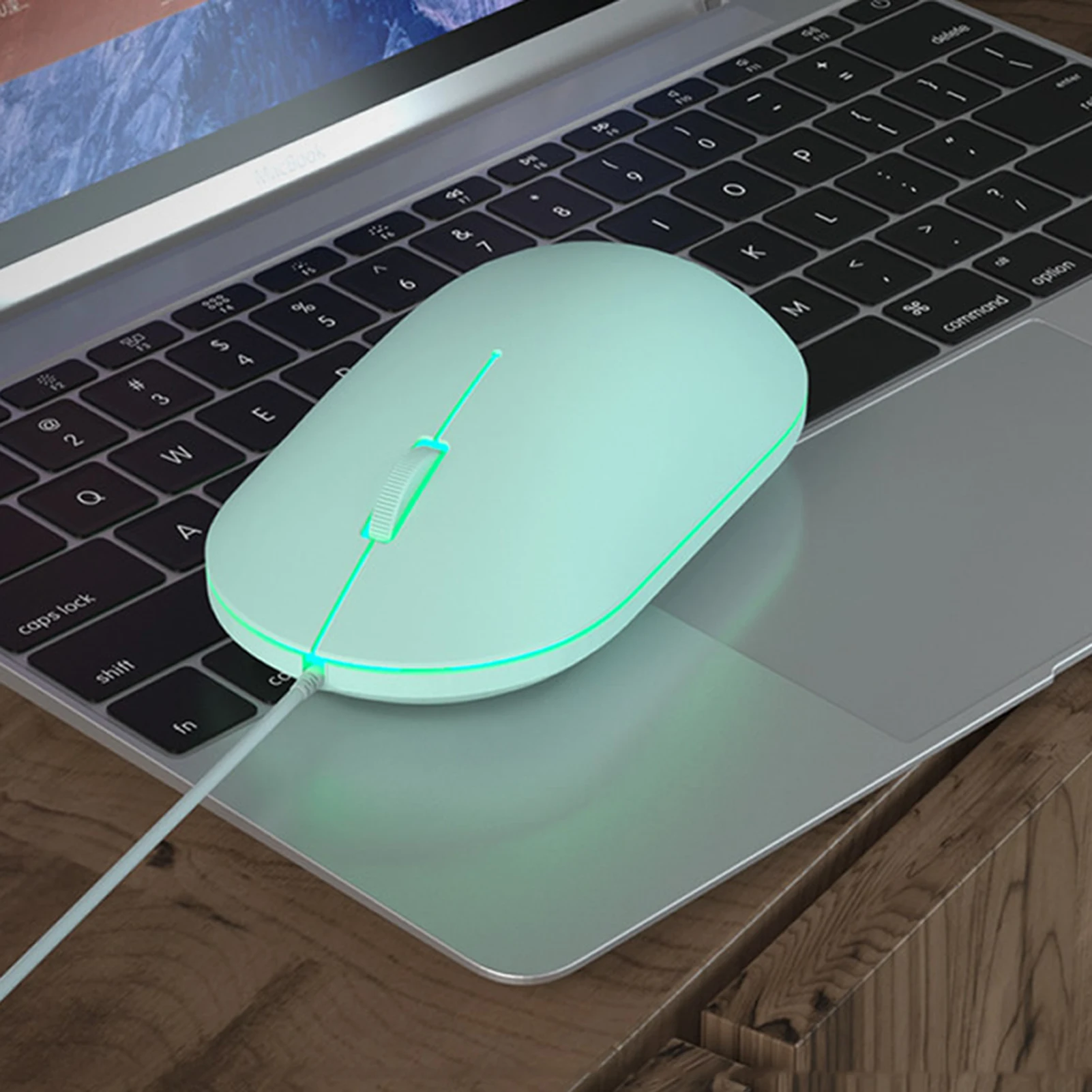 

Colorful Wired Mouse Mini RGB Backlit Mouse Design Ergonomic Mause USB 1600 DPI Optical Mouse Creative Computer for PC Laptop