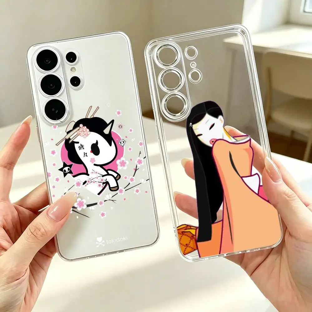 Cartoon Tokidokis Japan Fashion  Phone Case Transparent Silicone Soft For Samsung S25,S24,S21,S22,S23,S30,Ultra,S20,Plus,Fe Gift