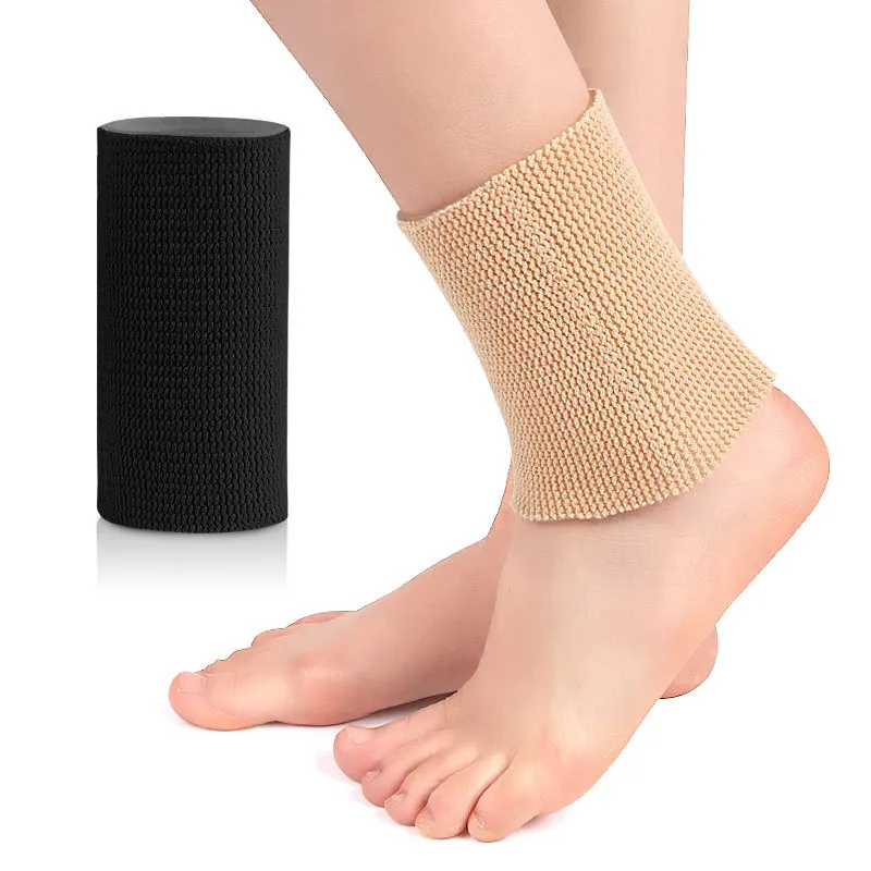 1pc Ankle Gel Sleeve Elastic Ankle Protection Skate Compression Heel Protection Sleeve Elastic Breathable Sports Protective Gear