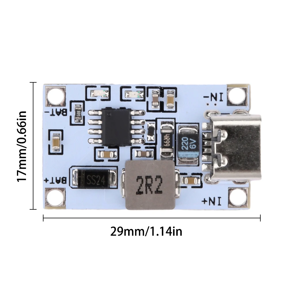 2S 7.4V 8.4V Lithium Battery Charging Module USB Booster Charging Board 5V 2A to 8.4V LED Micro USB Type-c Step-up Charge Module