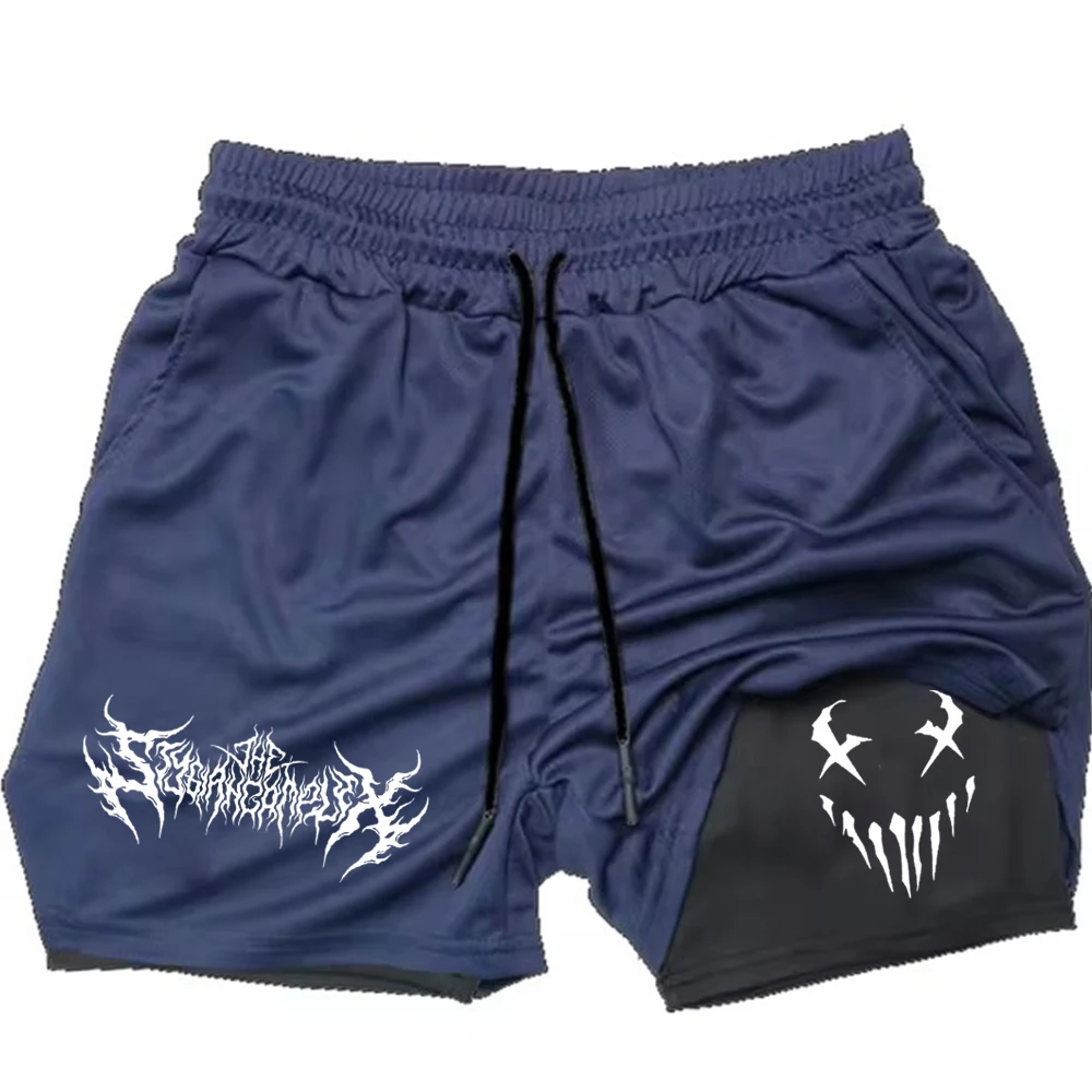 

New Fury - Men's 2-in-1 Sports shorts, Running Quick Dry shorts, Gym and fitness Training, double layer