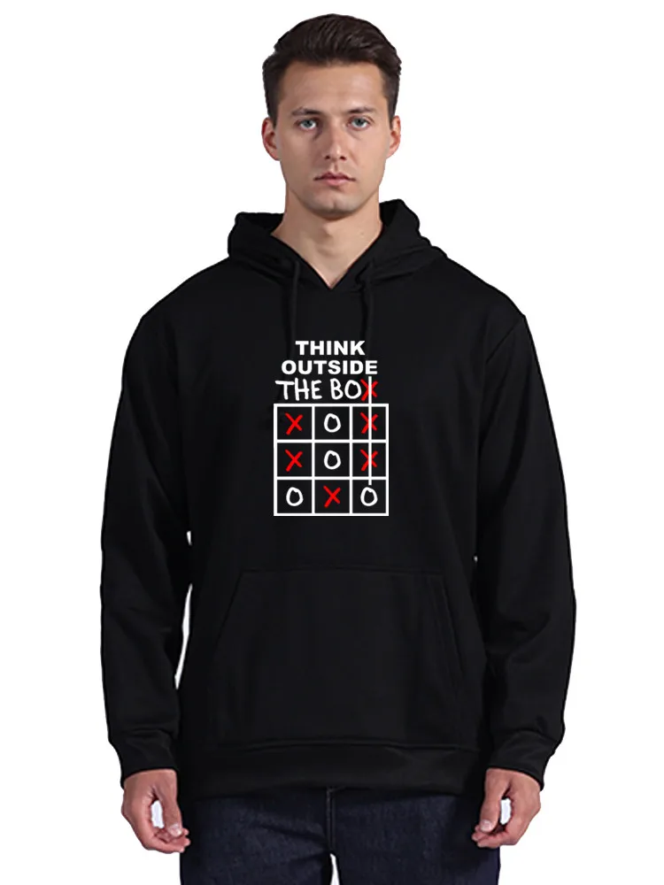 Think Outside The Box Table 3D Printed Hoodie The Big Bang Theory Logical 100% Cotton Men Hoody Sweatshirt Unisex Coat