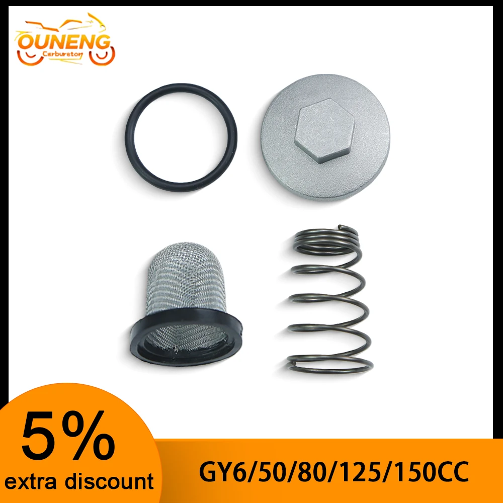GY6 50-150cc Motoröl-Auslassstopfen-Filter-Kit für Honda PCX125 Roller Moped ATV 139QMB Motorradzubehör