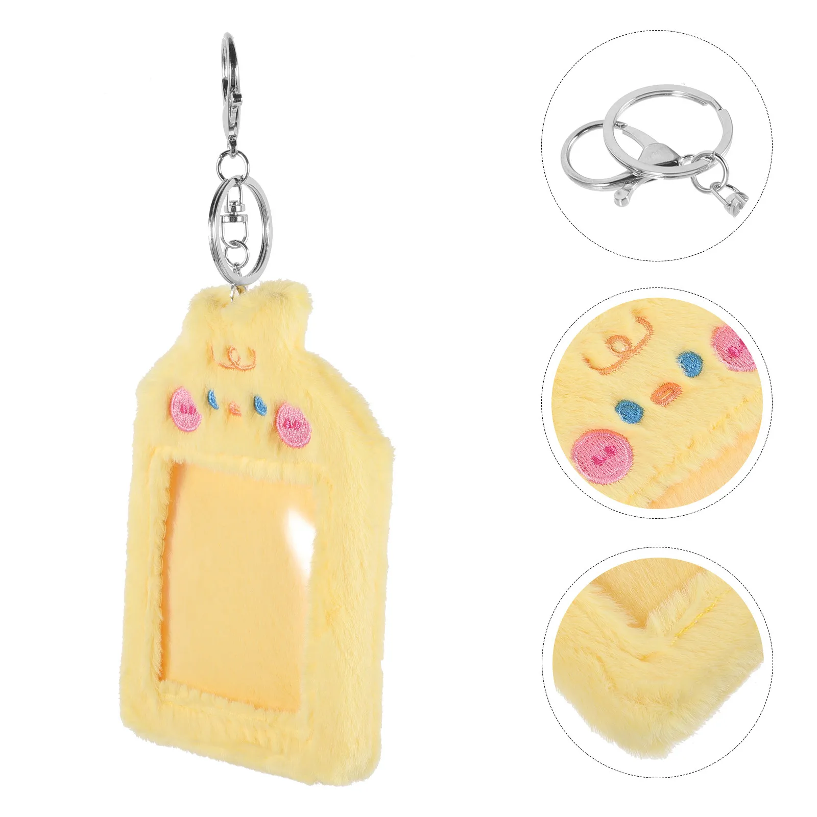 

Мягкий держатель для карт и открыток, органайзер для проездных, чехол для проездных на автобус, мультяшный чехол с животными для фото, удостоверений личности, бейджей, для путешествий, офиса, настольного использования