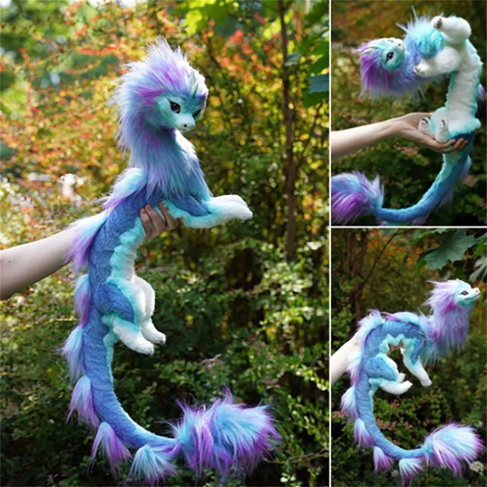 50cm  Dragon Plush Doll Blue Dragon Kids Toy  Doll For Children's Birthday Gifts Halloween Dolls Decoration for Bedroom