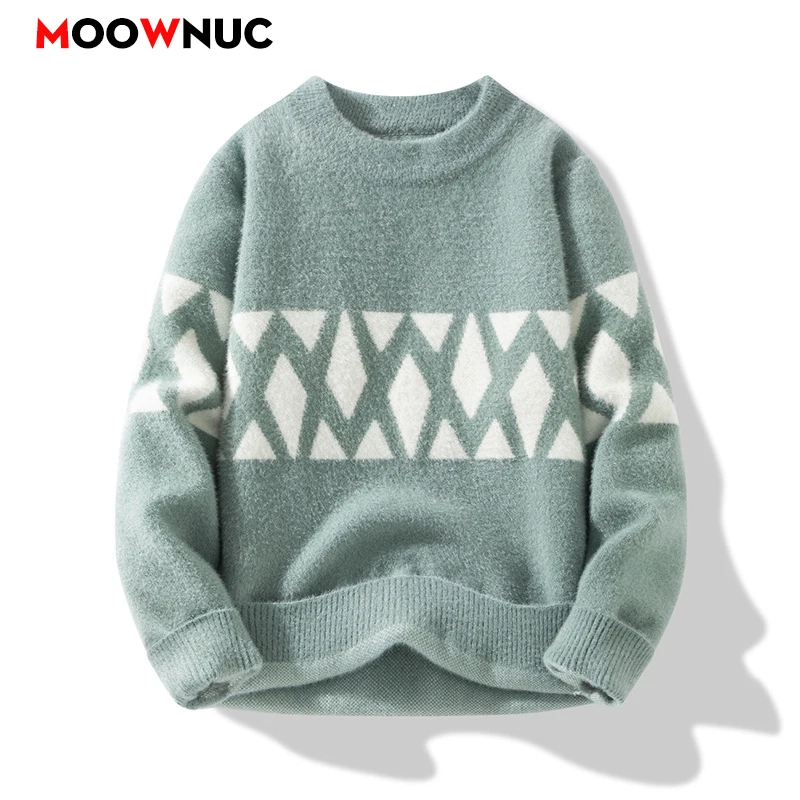 Pullovers Sweater For Men Men's Clothing Autumn Fashion Men's Sweat-shirt Knit Casual Hombre Warm Solid Spring Male Streetwear