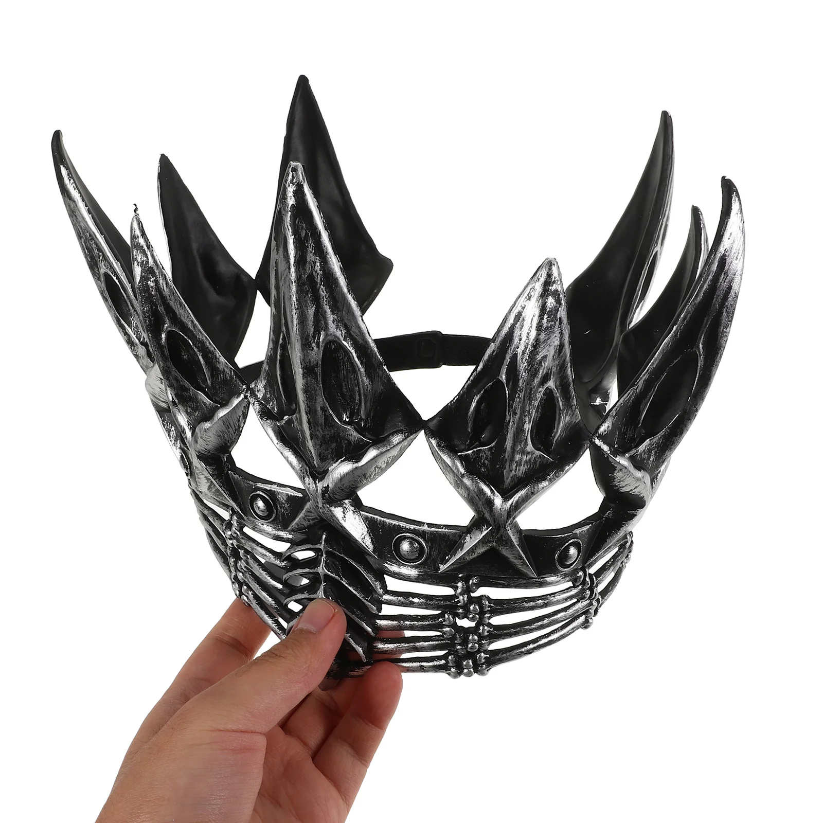 Crow Crown Men for Party Prop Costume Decorative Cosplay Adult Gothic Metal Clothing