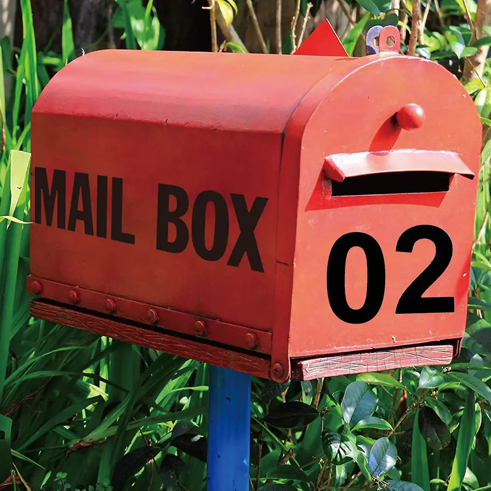 

1Set Weatherproof Self-Adhesive Number Decals Premium PVC Waterproof Stickers for House Address Street Numbers Garage Bin Porch