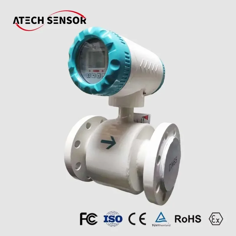 4-20ma industrial digital liquid control electromagnetic flowmeter water magnetic flowmeter