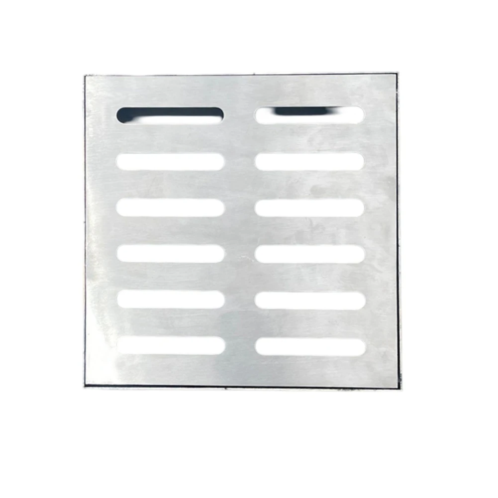 

Сверхмощная сливная крышка для пола из нержавеющей стали 201, двухрядная конструкция с отверстием для быстрого дренажа и предотвращения засорения