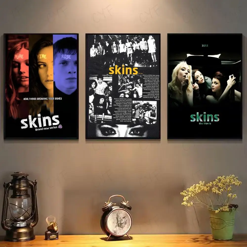 حار التلفزيون S-SKINS المشارك ورقة طباعة غرفة المعيشة المنزلي غرفة نوم مدخل بار مقهى الفن اللوحة الديكور