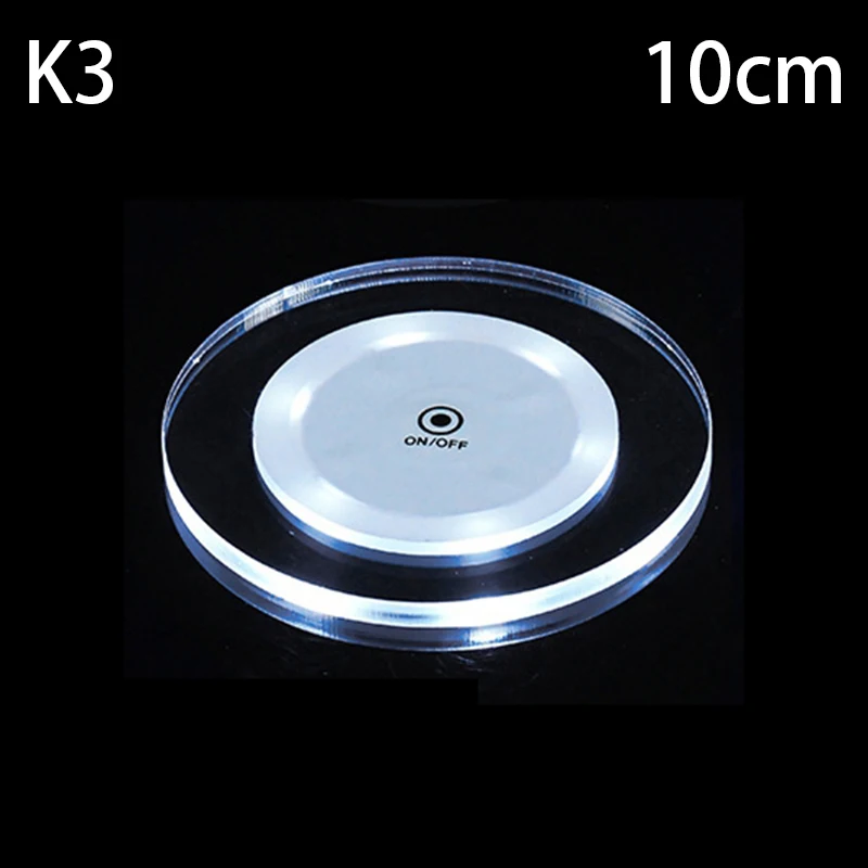 LED Coaster Acrylic Bar Cocktail Flash Base Mats