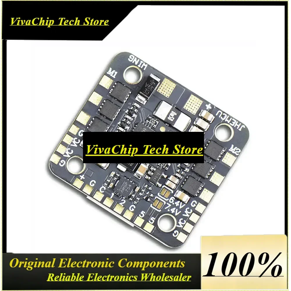 VivaJHEMCU WING ESC-DUAL 40A BLHELI_S 2in1 40A ESC Built-in 5V BEC Current Meter 20X20mm 2-6S LiPo For RC Twin Engine Airplane