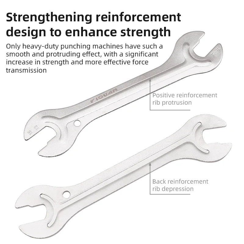 Bike Repair Spanner Tools Head Open Steel End Axle Hub Cone Wrench Portable Durable Spanners Cycling Repair Tools Accessories