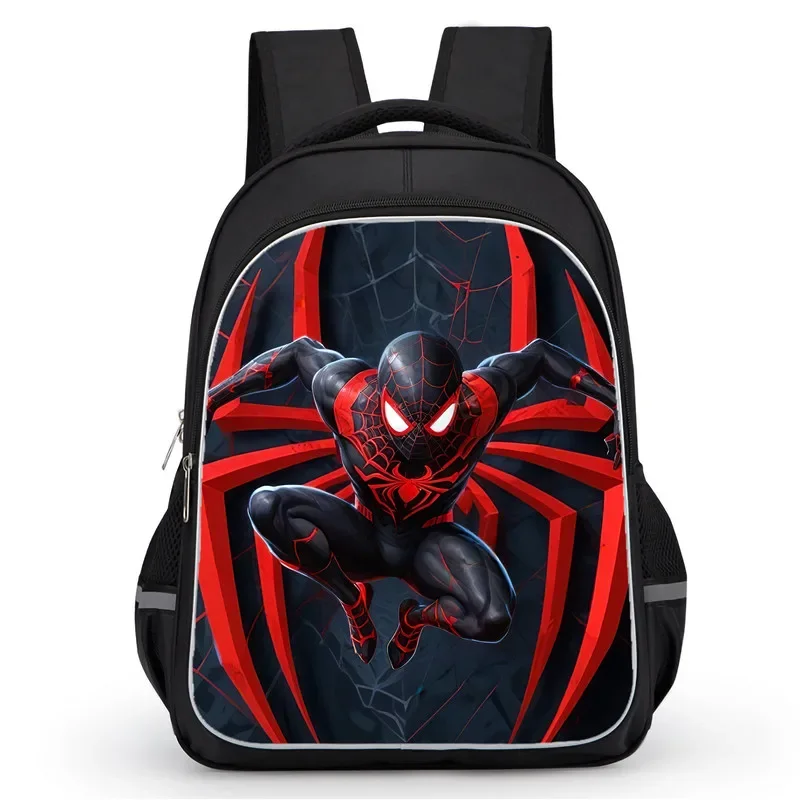 School Backpack with Double Zipper Pocket,Cartoon Superhero Schoolbag for Boys Girls,Durable 16-in Child Bags for Pupil Students