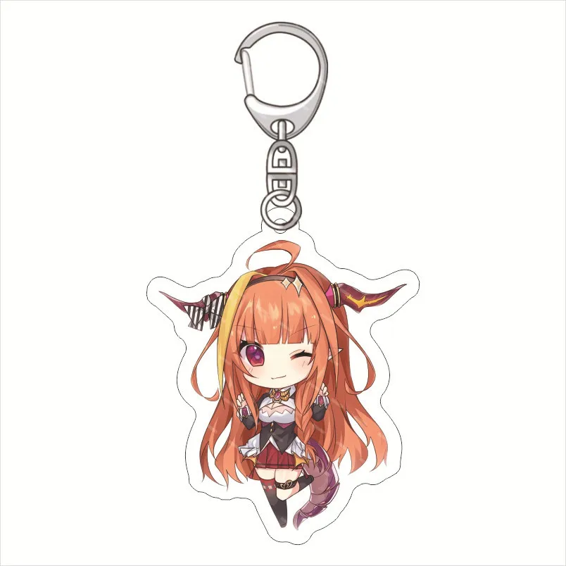 6CM Fashion Hololive Vtuber Anime Figures Cosplay Keychain Inugami Korone Usada Pekora Sakura Miko Hosimati Suisei Key Chain