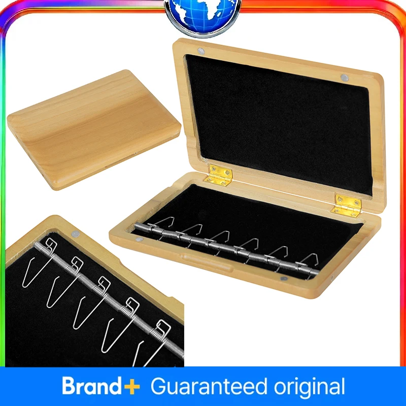 

Чехол для фагота из орехового дерева с крючком, портативный 6-тростковый чехол для хранения, откидной дизайн, безопасный держатель, компактный защитный чехол для музыкантов