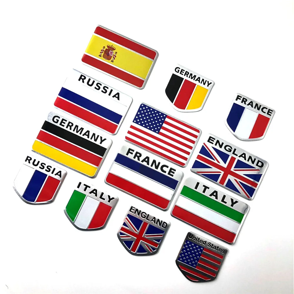Insignia de decoración de emblema de bandera de estilo de coche para Saturn Astra Aura Ion Outlook Vue para Hummer H1 H2 H3 H3T H5 H6
